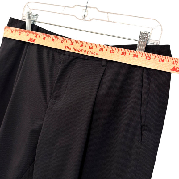 NEW! Nili Lotan 8 Wool Pinstripe Chelsea Pants $595 High Waist Straight Leg Navy - Picture 6 of 11